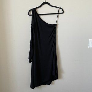 BCBG Maxazria One-Arm Black Shift Dress